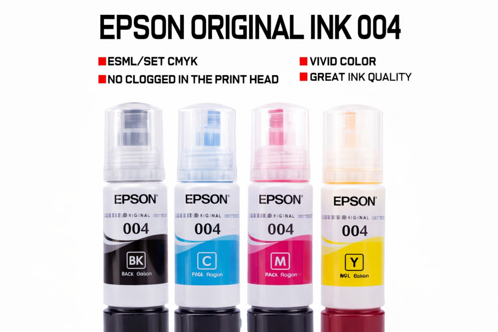 Оригинальные чернила Epson 004 CMYK комплект для принтеров EcoTank