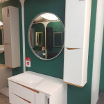 Подвесная тумба с раковиной Rinza Pazel (Бежевая)