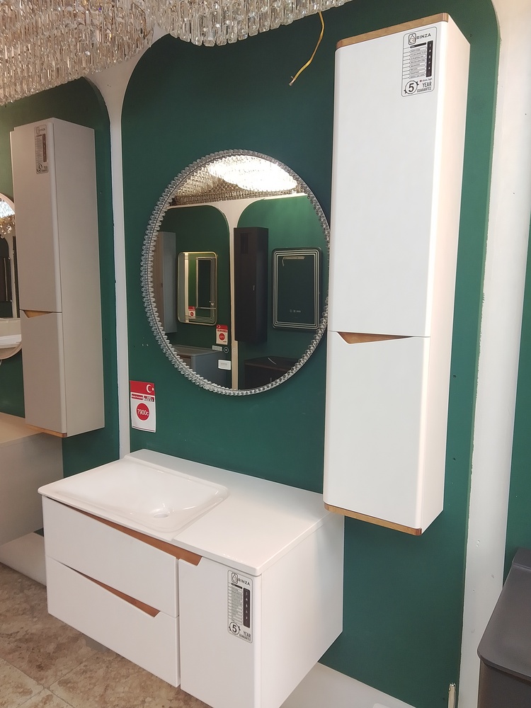 Подвесная тумба с раковиной Rinza Pazel (Бежевая)