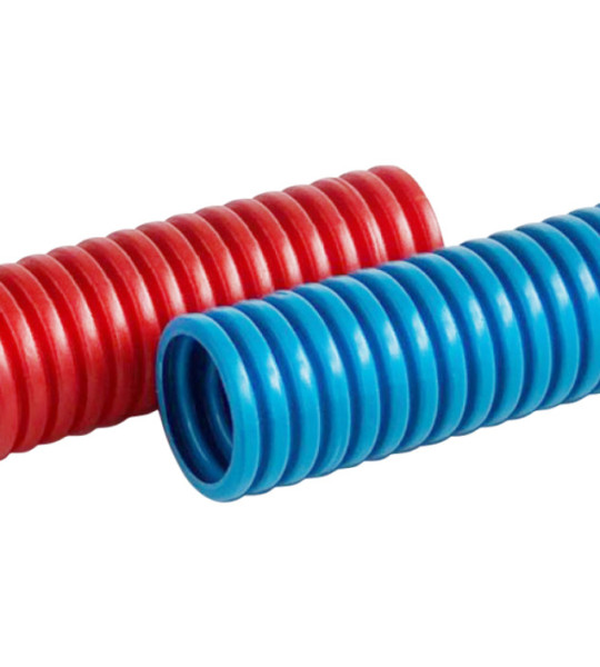 Синий гофрированный кожух Giacomini R985B