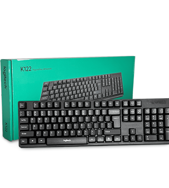 Проводная офисная клавиатура Logitech K122 Black USB