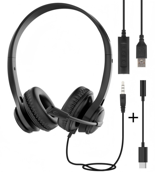 Проводная гарнитура Steren с микрофоном USB