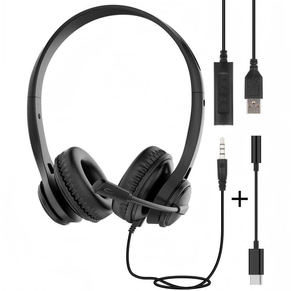 Проводная гарнитура Steren с микрофоном USB