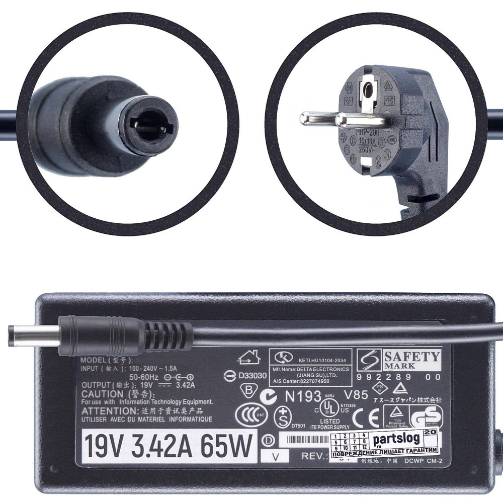 Блок питания для ноутбука ASUS 65W (19V 3.42A)