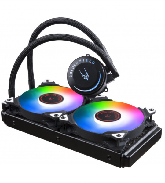 Система жидкостного охлаждения процессора Golden Field Silver Fox2 240G (RGB)