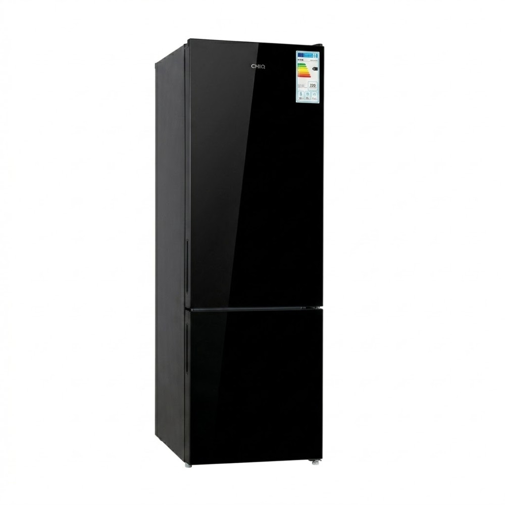 Холодильник  CHiQ CSS377BG Black Glass