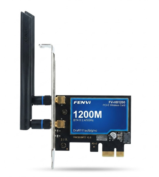 PCI-E WiFi адаптер 1200M Bluetooth 4.0