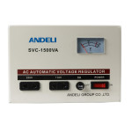 Стабилизатор Andeli SVC-1500VA (вх. 110в х1 - 220в х1) диап.вход.напр 150-250В 8А 1050Ватт