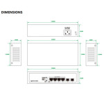 PoE-коммутатор Tiandy TC-P3S06 Spec:H/0402/AT/60