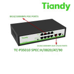 PoE-коммутатор Tiandy TC-P3S010 Spec:H/0820/AT/90