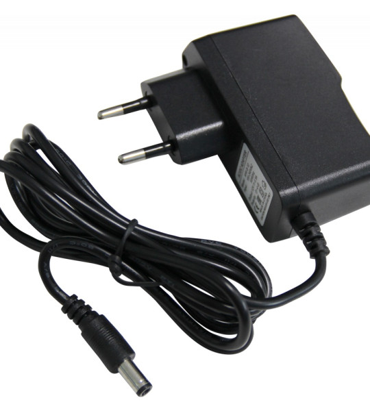 Блок питания 12 V  2 A импульсный адаптер, защита от короткого замыкания, пластиковый корпус для CCTV/LED