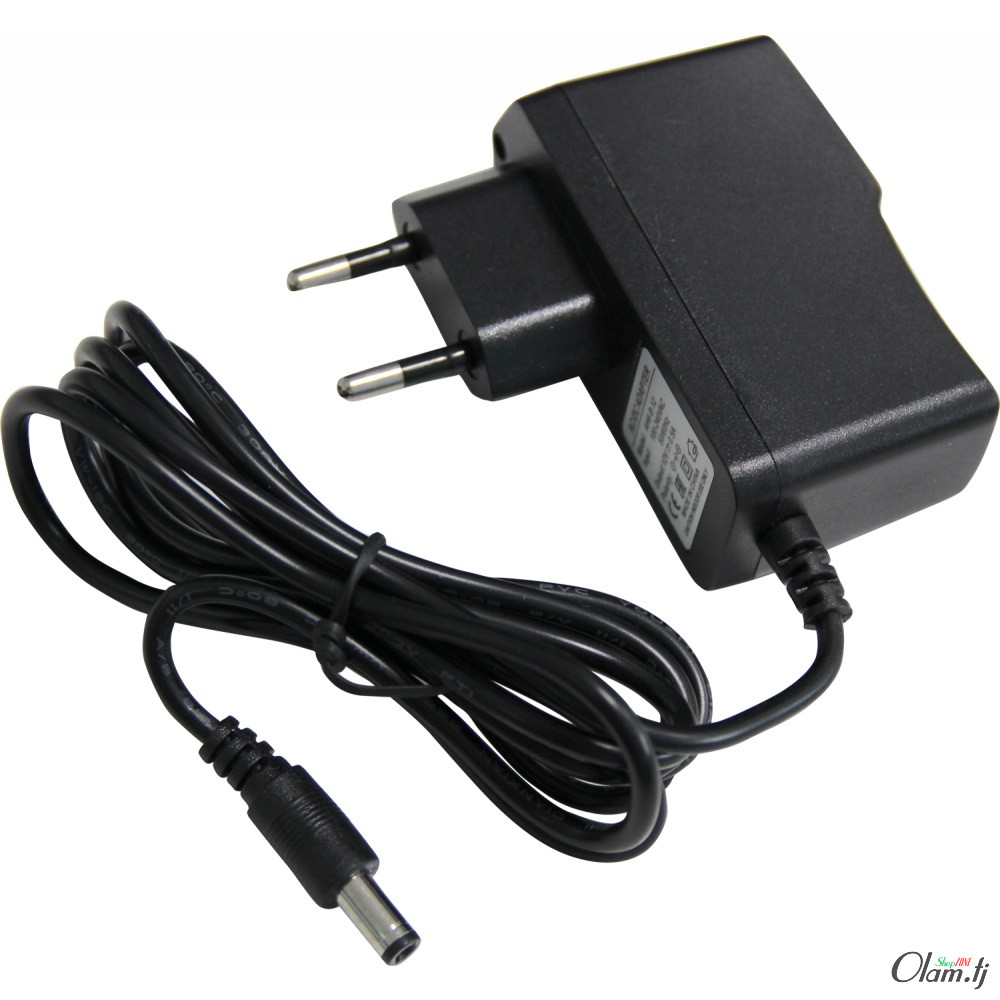 Блок питания 12 V  2 A импульсный адаптер, защита от короткого замыкания, пластиковый корпус для CCTV/LED