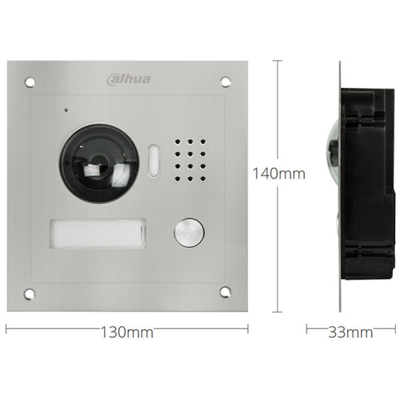 IP вызывная панель Dahua VTO2000A, 2‑канальная, PoE