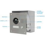 IP вызывная панель Dahua VTO2000A, 2‑канальная, PoE