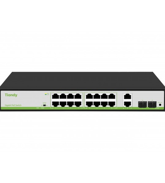 PoE-коммутатор Tiandy TC-P3S020 Spec:G/1622/AT/180