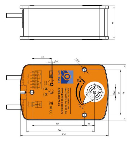 Клапан дымоудаления Sputnik FS230-5-S