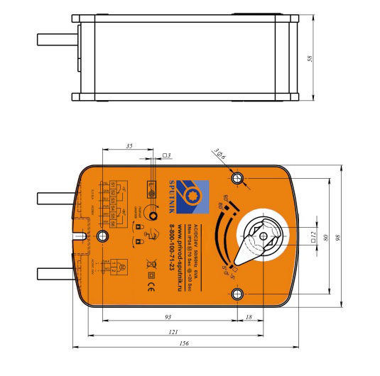 Клапан дымоудаления Sputnik FS230-5-S