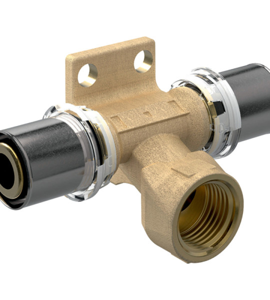 Угловой пресс-тройник с настенным креплением Giacomini RM156