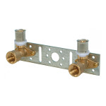 Монтажный комплект с планкой и двумя водорозетками Giacomini RM139K