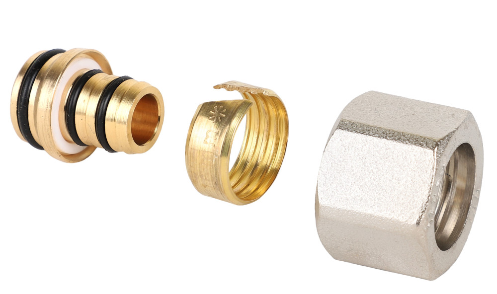 Переходник глянцевый для полимерной трубы Giacomini T179M