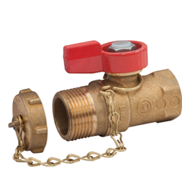 Кран шаровой выпускной Giacomini R248F вн./нар. резьба с ручкой-бабочкой