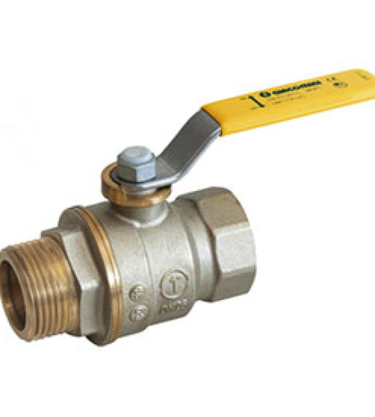 Кран шаровой газовый Giacomini R734LG вн./нар. резьба