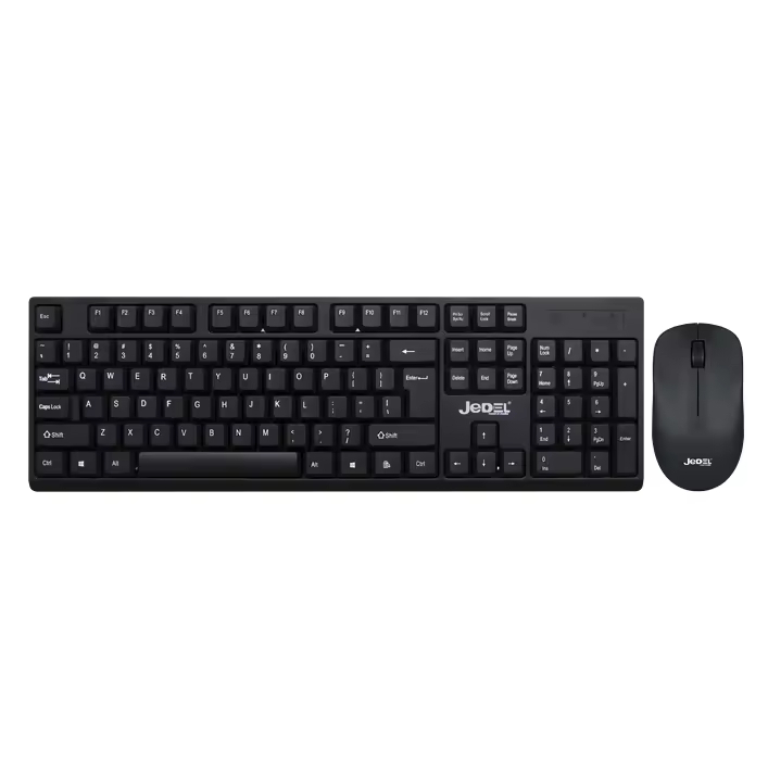 Беспроводной комплект клавиатура и мышь Jedel WS630 Black