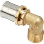 Угольник пресс-фитинг с внутренней резьбой Giacomini RM129