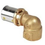 Угольник пресс-фитинг с внутренней резьбой Giacomini RM129