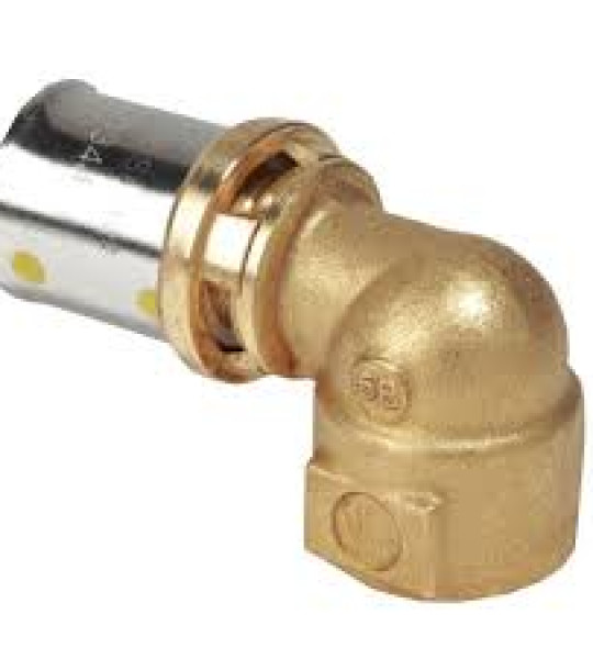 Угольник пресс-фитинг с внутренней резьбой Giacomini RM129