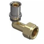 Угольник пресс-фитинг с накидной гайкой Giacomini RM130SP