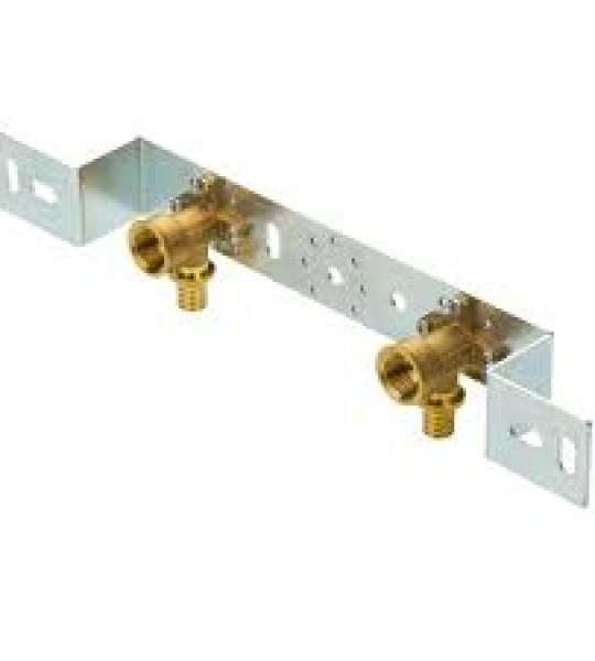 Комплект из монтажной планки и двух пресс-водорозеток Giacomini RM138K