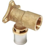 Угловой установочный пресс-фитинг Giacomini RM139