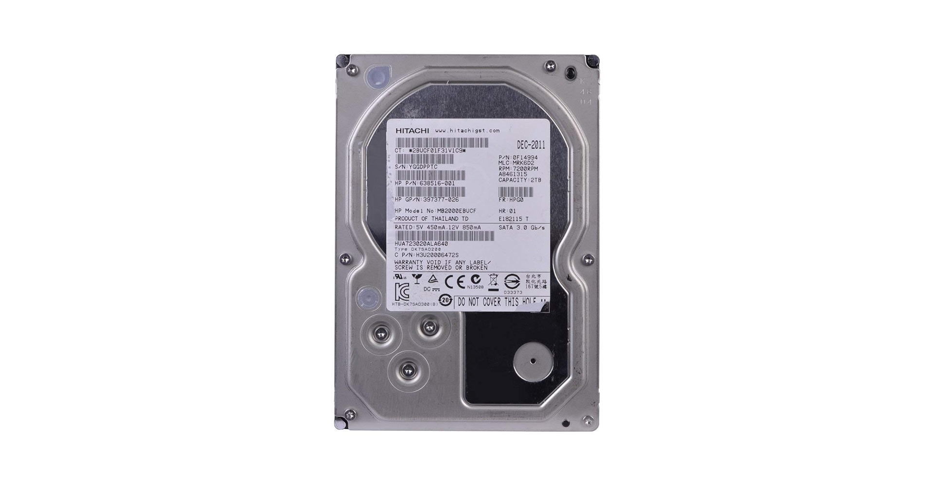 Hitachi 3tb pull out