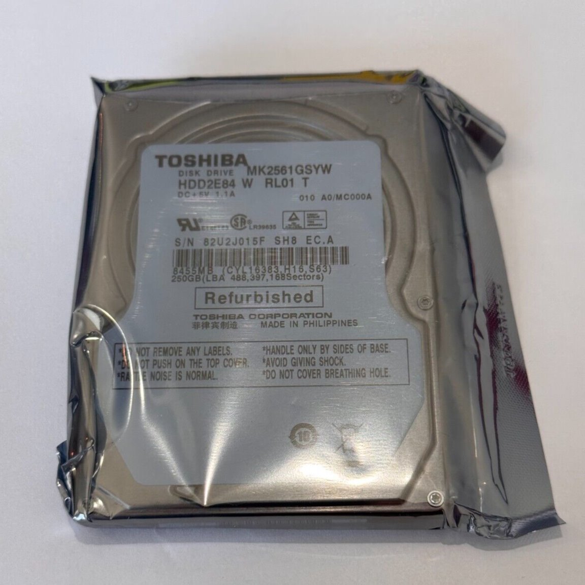 Toshiba 1TB Pull-Out Recertified