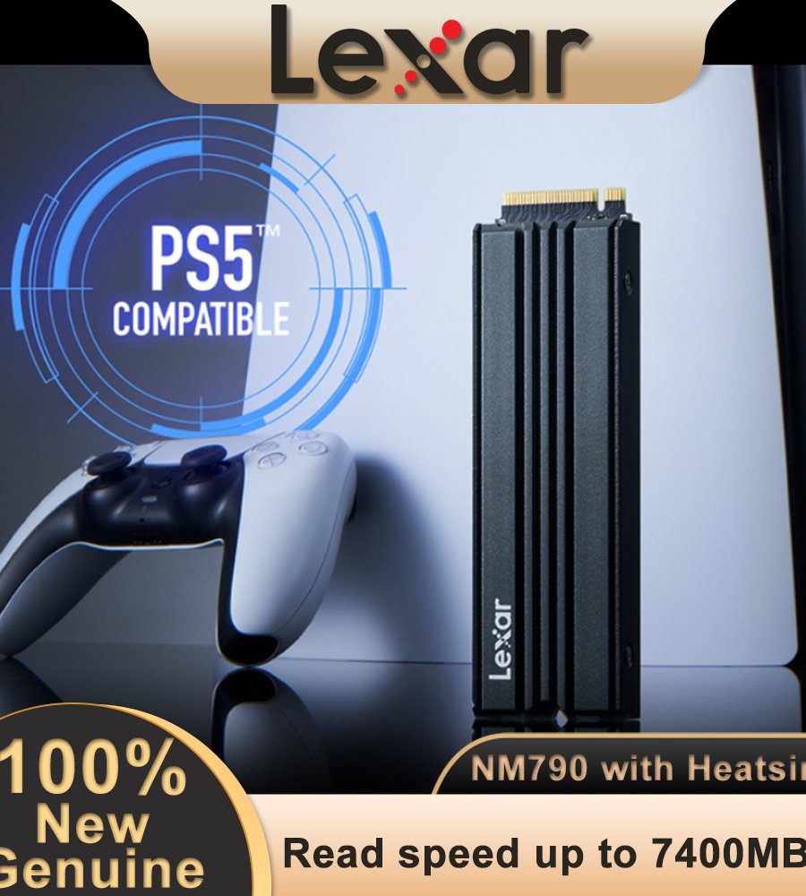 Lexar NM790 NVMe M.2 1TB SSD (до 7400MB/s)