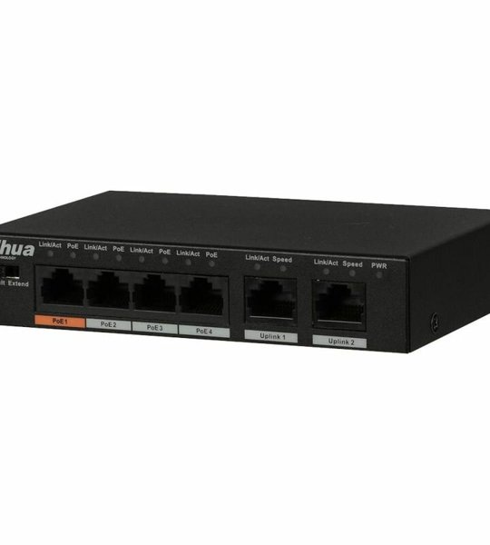 Switch POE Dahua DH-S3006-4ET-45