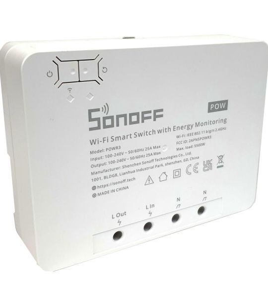 SONOFF POWR3 Wi-Fi Smart Switch 25A/5500W