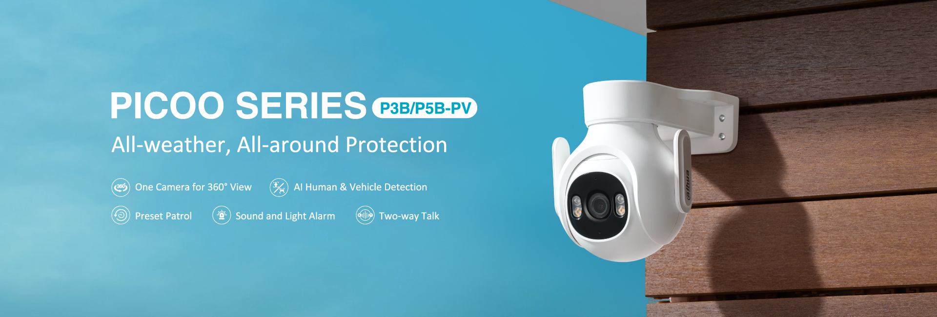 Dahua DH-P5B-PV Wi-Fi PT камера