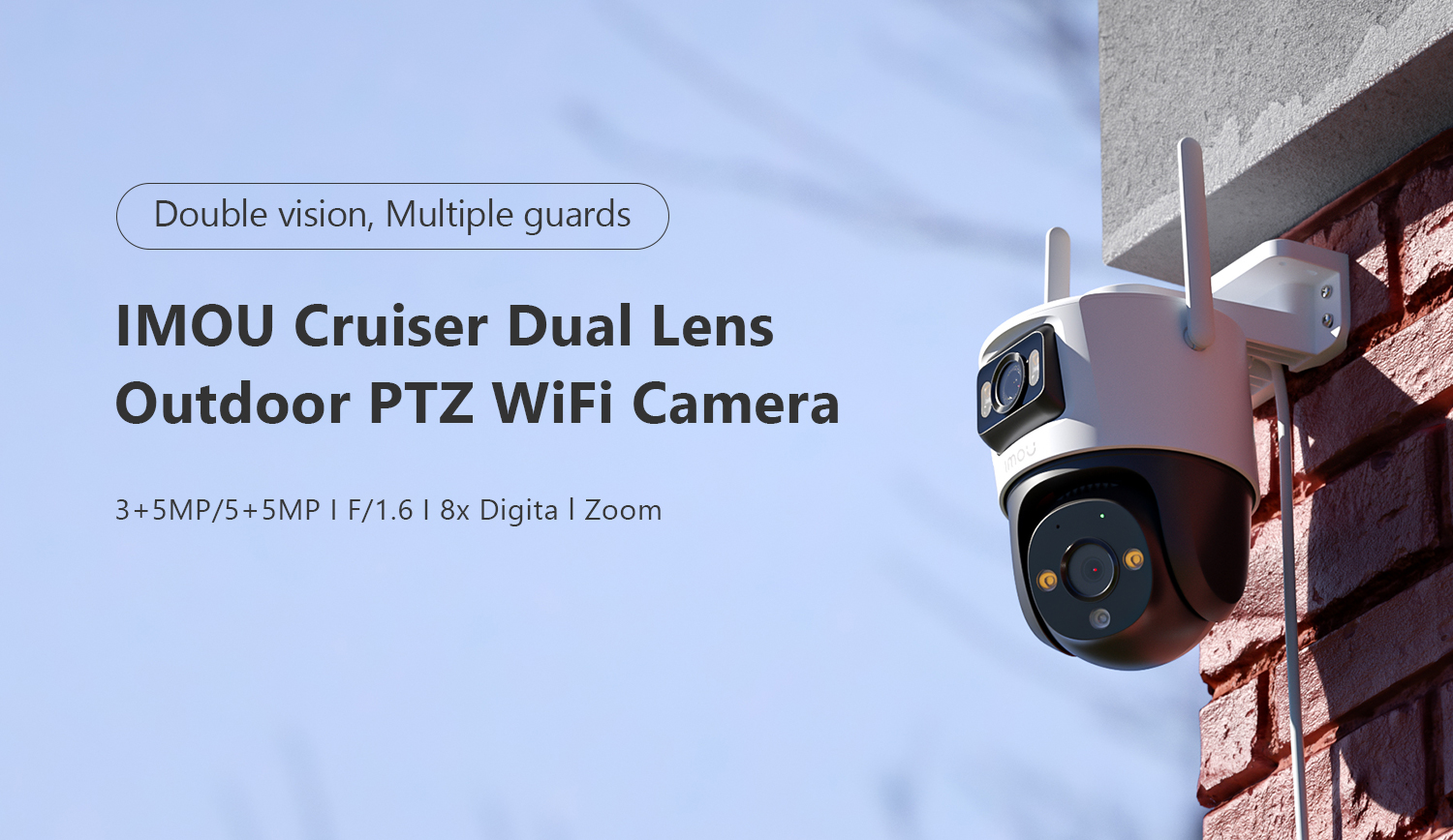 Камера наружная Imou IPC‑S42FP‑0360B 2 MP, IR‑LED 10 м, Wi‑Fi