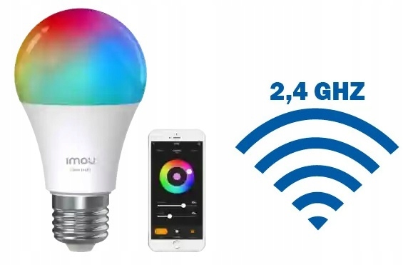 Цветная лампа IOT‑LB5C1‑A60‑H‑E27‑EU imou, 5 W, RGB