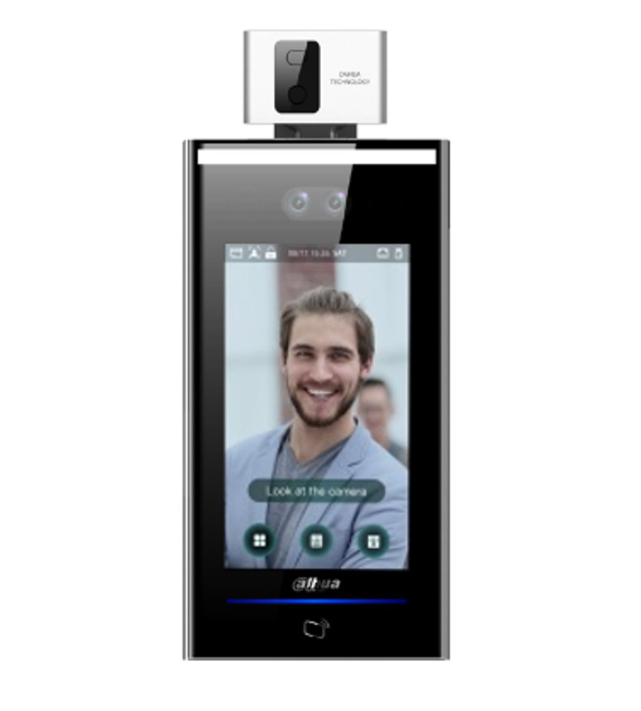 Терминал контроля доступа (лицо + температура) Dahua ASI7213X‑T, 1‑канальный, PoE
