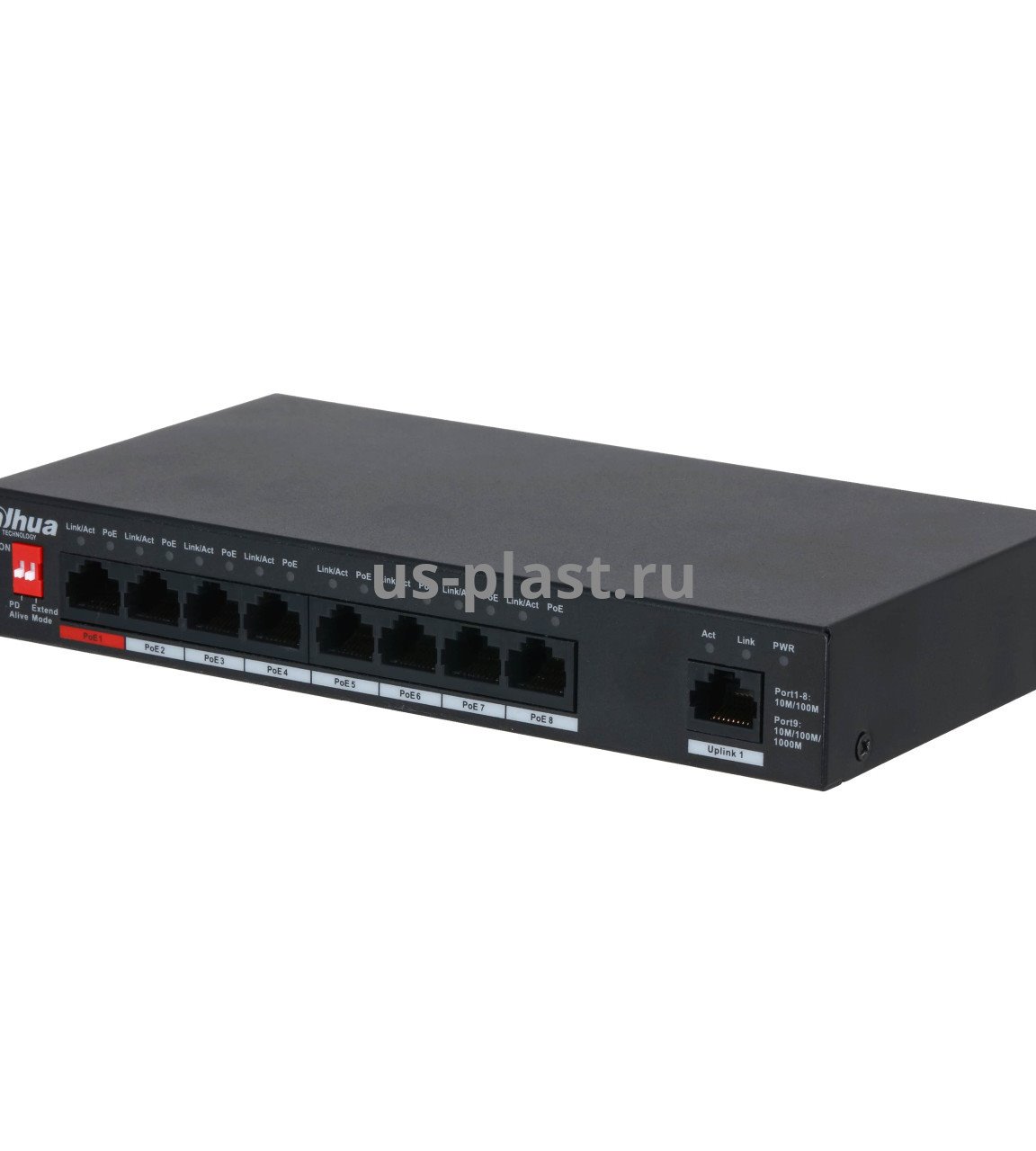 POE Неуправляемый коммутатор Dahua DH-PFS3009-8ET1GT-96-V2