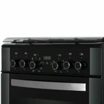 Плита комбинированная  Кристал 6644-Черный