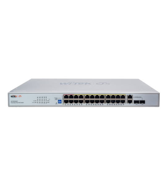 Коммутатор PoE Wi-Tek WI-PCES226GF 24PoE+2SFP 100Mbps