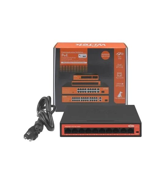 Коммутатор PoE Wi-Tek WI-PS210H V3 8FE+2FE