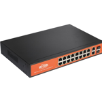 Коммутатор PoE Wi-Tek WI-PCES320GFH 16GE+2GE+2SFP 1Gbps