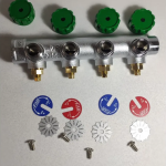 Коллектор FAR 3/4"х1/2" на 4 отвода с вентилями