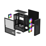 Корпус (CASE) DeepCool CH560 DIGITAL WH/BK