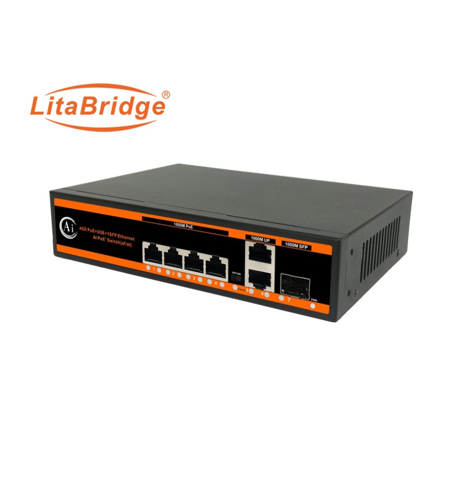 POE ND‑APG0421D (4 POE / 100/1000 Mbps Full Gigabit)